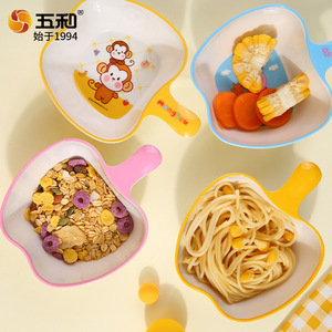 Wuhe Childrens Melamine Bowl Cartoon Design Drop Resistant Heat Resistant For Baby Feeding 0 12 Months - Product Image 3