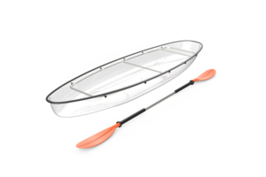 Kayak transparent <span class=keywords><strong>en</strong></span> PC léger et durable avec design transparent et capacité pour 2 personnes - Product Image 2
