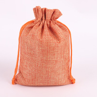 Sacs-cadeaux écologiques en toile de jute | Pochette à bijoux en lin | Emballage de sac en jute