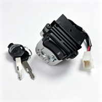 Ensemble de serrures de contact pour moto en alliage de zinc avec noyau en cuivre, fixation réservoir de carburant, fonction de déverrouillage de selle, remplacement de haute qualité CLICK