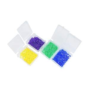 VIMEL-Cales dentaires jetables en plastique avec trou de couleur, instrument de classe I pour la <span class=keywords><strong>restauration</strong></span> dentaire interdentaire, 100 pièces - Product Image 2