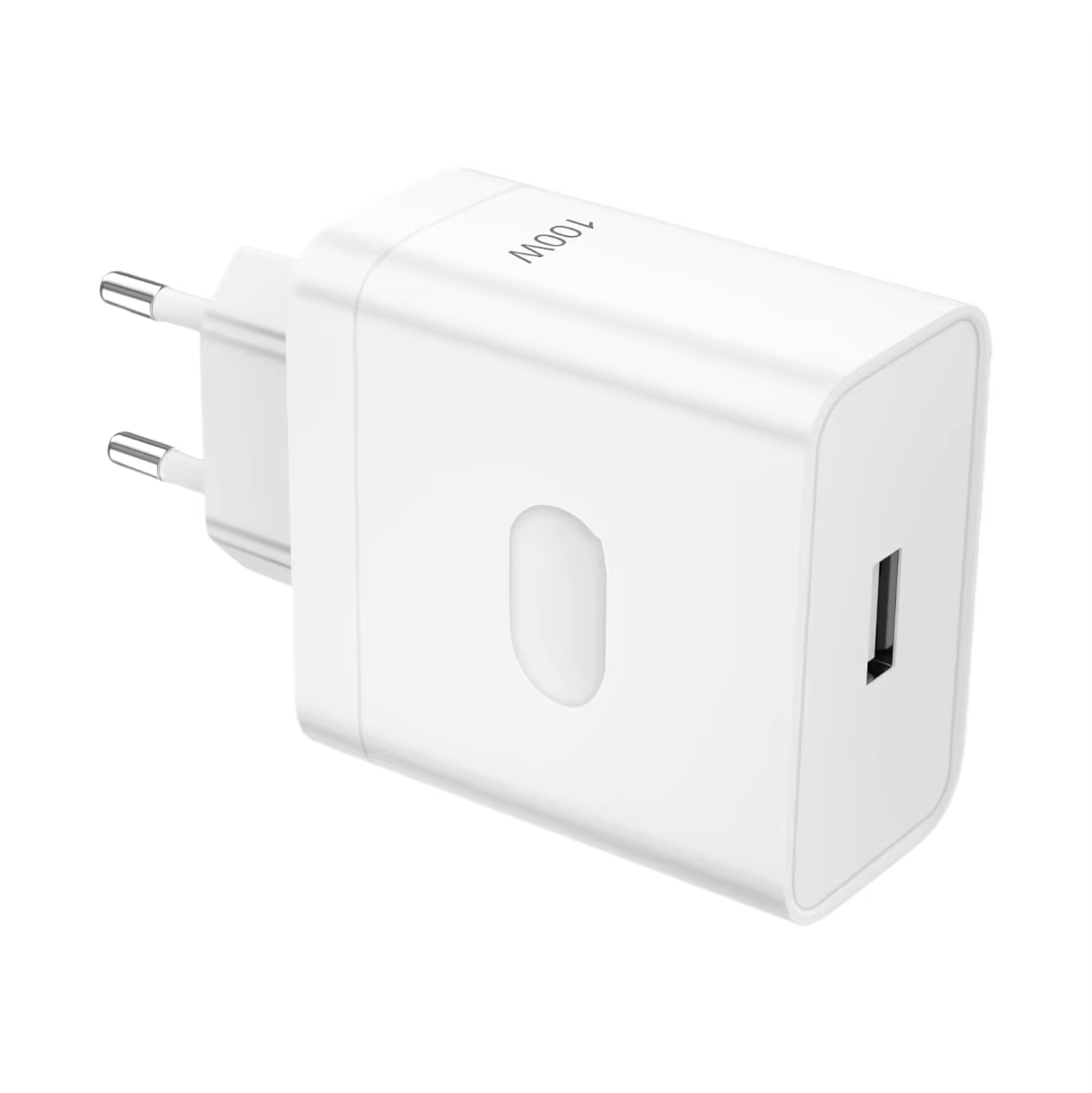 Cargador blanco de 100w.