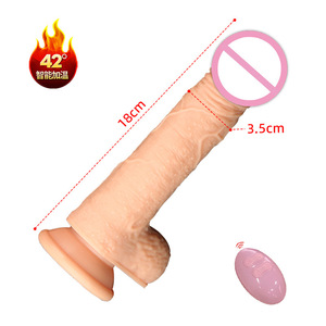Extra Large Female Penis <b>Liquid</b> <b>Silicone</b> 18cm Length Soft Texture Dark Skin Not Water Resistant Adult Toy - Product Image 2