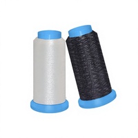 Fil à coudre en chenille monofilament de polyester, blanchi, motif transparent, 0,11 mm, noir, plusieurs couleurs, polyester