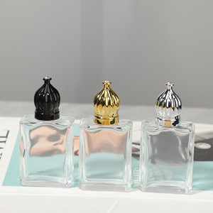 15ml Luxury UV Glass Essential Oil Roller Ball <b>Bottle</b> Electroplated High End Refillable Empty Container - Product Image 2