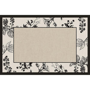 พรมลายดอกไม้สไตล์ฝรั่งเศส รูปทรงสี่เหลี่ยมผืนผ้า ทำจากเส้นใยโพลีเอสเตอร์ พิมพ์ลายดิจิทัล เหมาะสำหรับห้องนั่งเล่น โซฟา โต๊ะกาแฟ ห้องนอน และปูพื้น - Product Image 5