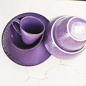 Royal Purple Fashion Embossed Ceramic <strong>Christmas</strong> Dinner <strong>Set</strong>/<strong>crockery</strong> <strong>Sets</strong> Porcelain Dinner/dish <strong>Set</strong> Dinner - Product Image 5