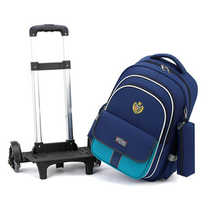 <span class=keywords><strong>Sac</strong></span> <span class=keywords><strong>à</strong></span> <span class=keywords><strong>dos</strong></span> trolley de style britannique, grande capacité, imperméable et <span class=keywords><strong>ultra</strong></span>-<span class=keywords><strong>léger</strong></span>, pour élèves du primaire - Vente chaude transfrontalière - Product Image 3
