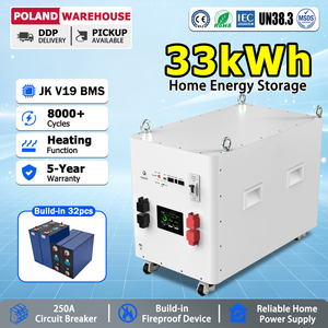 Batería de almacenamiento de energía Lifepo4 de 48V y 660Ah (33kWh) ensamblada en almacén en Polonia con BMS JK V19, CAN, RS485 y función de calefacción para ESS - Product Image 1