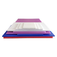 Usine de production vend des panneaux ondulés en plastique PP 4*8, épaisseur 2-7 mm, recyclables, ignifuges, pour rembourrage et cloisons.
