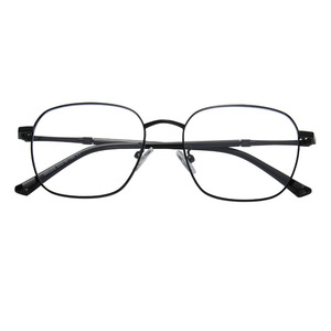 Male retro flat light <b>glasses</b>, Korean style versatile for students without <b>makeup</b>, female metal <b>glasses</b> frame, anti-blue light - Product Image 5
