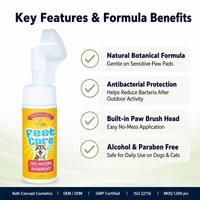 Nettoyant Moussant pour Pattes d'Animaux OEM/ODM pour Chiens et Chats, Baume Écologique pour Pattes, Marque Privée