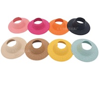 Chapeau de poupée tissé à calotte ouverte, style pastoral, accessoire de fête pour la décoration de robes de poupées en coton et en peluche, pour le jeu des enfants, taille personnalisée