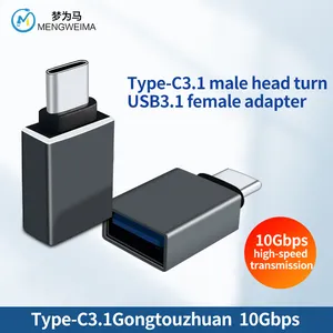 Özel Logo USB 3.0 3.1 dişi C erkek OTG adaptör dönüştürücü USBC OTG konektörü USB USB C adaptörü