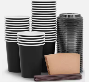 Gobelets en papier jetables à paroi simple de 8 oz et 90 mm de diamètre pour distributeurs automatiques, vente en gros, qualité alimentaire, boissons chaudes et froides - Product Image 1