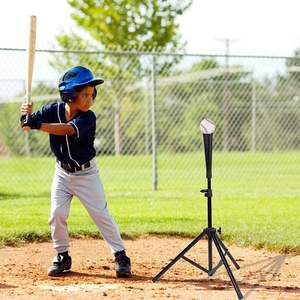 Support de frappe réglable pour baseball et softball, trépied portable d'entraînement, support de frappe en acier et caoutchouc pour jeunes et adultes - Product Image 1