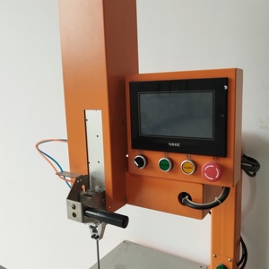 Mesin pengikat kabel kertas pneumatik, semi-otomatis untuk mainan & alat perangkat keras kemasan karton - Product Image 5