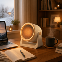 Chauffage de bureau portable, radiateur d'appoint 220V, mini-chauffage électrique à brancher, léger et inclinable pour la maison, le bureau et l'intérieur