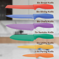 Lot de 6 couteaux de chef en acier inoxydable avec logo personnalisé
