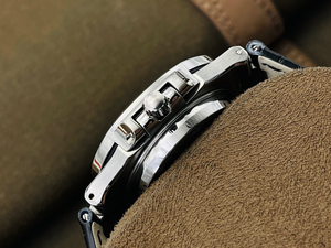 Logo personnalisé bracelet en cuir chronographe multifonctionnel montre mécanique étanche pour hommes avec emballage de boîte cadeau haut de gamme - Product Image 3