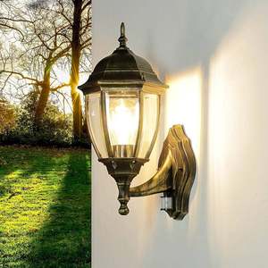 Lanterna da Parete per Esterni EOLO up Nera, Luce LED Quadrata con Base in PC, Acciaio Inox, Alluminio e Ferro, Illuminazione da Giardino - Product Image 3
