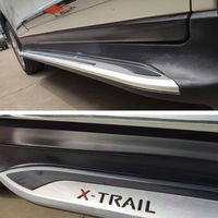 Marchepieds latéraux en alliage d'aluminium pour Nissan X-Trail 2014-2021, ensemble complet sport, fixation par vis, antidérapant