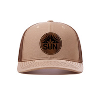 Casquette 5 panneaux color block avec étiquette en cuir Arbre de Vie, style rétro unisexe, casquette de camping, mode streetwear, couvre-chef décontracté