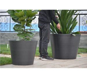 Macetas Decorativas <span class=keywords><strong>de</strong></span> Plástico Greenship <span class=keywords><strong>para</strong></span> Interiores y Exteriores, Macetas Grandes <span class=keywords><strong>de</strong></span> Madera y <span class=keywords><strong>Piedra</strong></span> <span class=keywords><strong>para</strong></span> Jardín, Superficie Lisa - Product Image 5