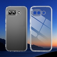 Coques pour téléphone portable Google Pixel 10A, matériau TPU+PC, antichoc, transparentes