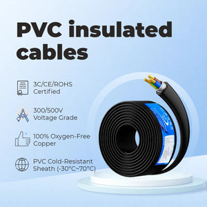 <span class=keywords><strong>2</strong></span>/3芯H05VVF柔性电源控制电缆300/500V PVC绞合铜电线，用于电力和控制应用 - Product Image 4