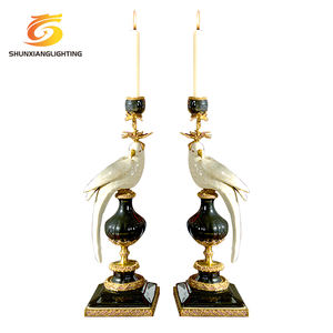 เชิงเทียนเซรามิกรูปนกทรงเชิงเทียนสำหรับตกแต่งลวดลายศิลปะวาดด้วยมือหรูหราแบบชาวยุโรป - Product Image 2
