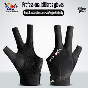 Gants de billard Demi-doigts pour hommes Mince Respirant Antidérapant Mains Gauche et Droite Trois Doigts Gants de <span class=keywords><strong>Tennis</strong></span> de Table Professionnels - Product Image 3