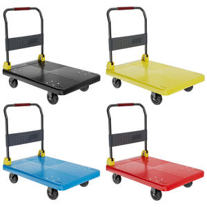 Chariot à main pliable à quatre roues de 100 kg, chariot à main industriel fermé, chariot à plateforme en nylon, chariot de magasinage OEM, bagages - Product Image 3