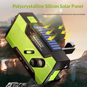 <span class=keywords><strong>Radio</strong></span> de Emergencia Multifuncional con Manivela, Carga Solar, Alerta Meteorológica, SOS, Salida de <span class=keywords><strong>5</strong></span>-10W - Product Image 3