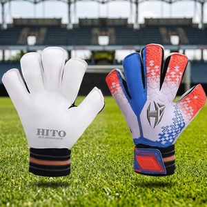 Gants de gardien de but de football à doigts entiers, impression par sublimation, respirants, antidérapants, sangle de poignet réglable, unisexe, logo personnalisé imprimé - Product Image 2