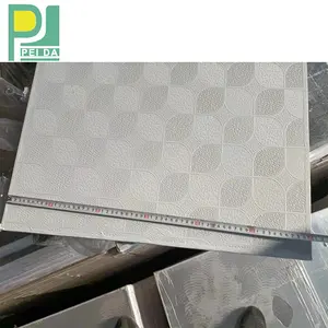 PVC langit-langit gipsum kualitas tinggi warna putih harga gipsum 60x60cm