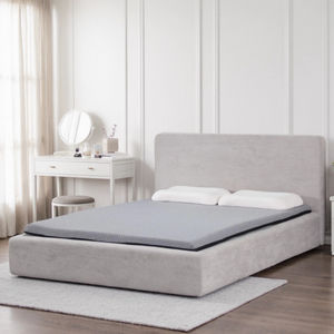 Modern Soft <b>Bed</b> Flat Box Base <b>Frame</b> Sponge Material Queen Size Space Efficient Fabric Upholstery <b>Low</b> MOQ Model 3302C Private - Product Image 2