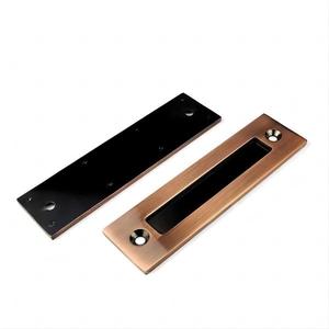 WEKIS Modern Black Coated Carbon Steel Barn Sliding Door Handle Wardrobe <b>Cabinet</b> Knobs Workshop Warehouse Apartment Remote - Product Image 4