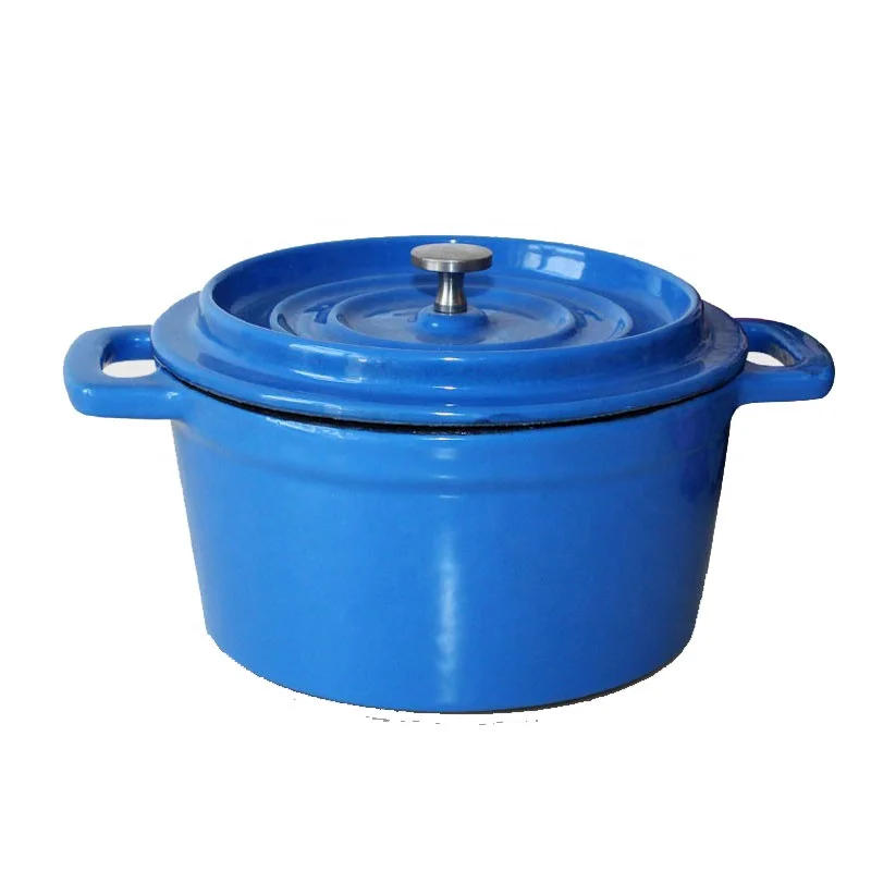 Мини Cocotte эмалированный чугунный голландский горшок для духовки