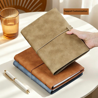 Carnet A5 A6 en cuir PU, reliure métallique à feuilles mobiles, papier ligné, reliure spirale, pages épaisses, agenda professionnel, cadeau
