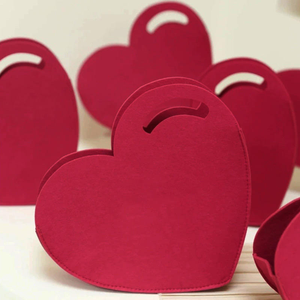 Wholesale Modern Multifunction Red Felt <b>Heart</b> <b>Shape</b> <b>Bag</b> for Gift - Product Image 4