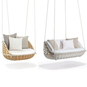 Silla Colgante Redonda de Mimbre Tejido Moderno para <span class=keywords><strong>Terraza</strong></span>, Balcón, Jardín, Patio, <span class=keywords><strong>Hamaca</strong></span> - Product Image 2