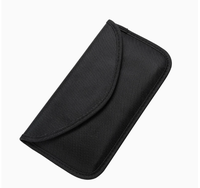 Sacs Faraday légers et élégants pour téléphone et clés de voiture, pochette anti-vol à fermeture éclair bloquant les signaux, protection automobile