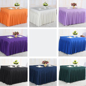 Plissee-Tischdecke nach Maß, einfarbig, für Besprechungsräume, aus Polyester, rechteckig - Product Image 6