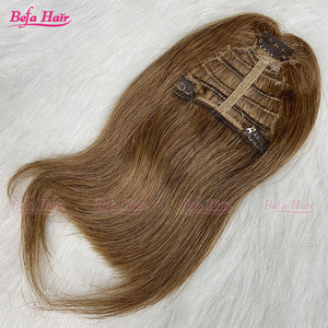 Vente en Gros Extensions de <span class=keywords><strong>Cheveux</strong></span> Humains à <span class=keywords><strong>Frange</strong></span> avec Clip Droit en Os - Product Image 3