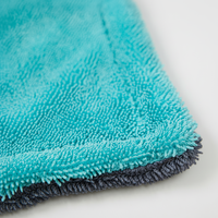 Chiffon de lavage de voiture en microfibre super absorbant, 20% polyamide, fabrication sur mesure, GSM élevé (500gsm), boucle torsadée de toutes tailles pour le séchage de la voiture