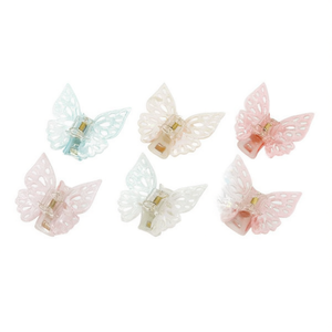 Fermaglio per capelli a forma di farfalla da 7 cm, accessorio per donna - Product Image 1