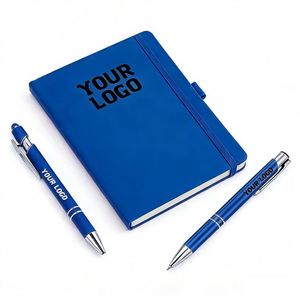 Wholesale Promo Personalised Business Logo Gift <b>A5</b> A6 Custom Print Paper Leather Linen Hardcover Journal <b>Diary</b> Notebook - Product Image 1