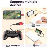 Adaptateur OTG Type-C vers USB pour téléphones mobiles Android, tablettes, clés USB, souris, sortie CC, protection OTP