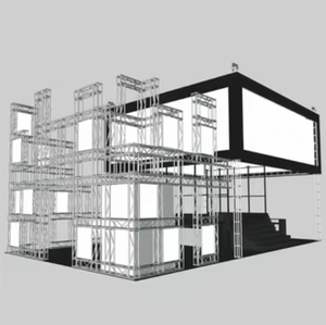 Pièces d'assemblage de botte d'éclairage en aluminium d'étape d'affichage de botte 290x290x1500mm G34 - Product Image 5